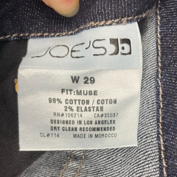 Joe's Jeans Perry Dark Blue Denim‎ Wash Muse Flared Jeans - Picture 7 of 8